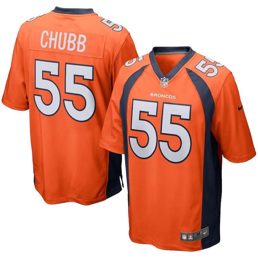 Bradley Chubb Denver Broncos 2018 NFL Draft First Round Pick Game Jersey Orange