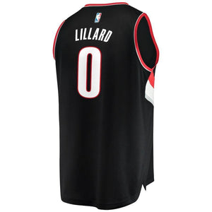 Damian Lillard Portland Trail Blazers Branded Youth Fast Break Jersey Black - Icon Edition 2018/2019