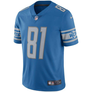 Calvin Johnson Detroit Lions Retired Player Vapor Untouchable Limited Throwback Jersey - Blue