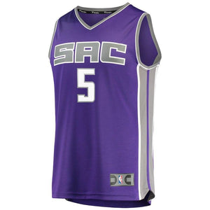 De'Aaron Fox Sacramento Kings Branded Youth Fast Break Jersey Purple - Icon Edition 2018/2019