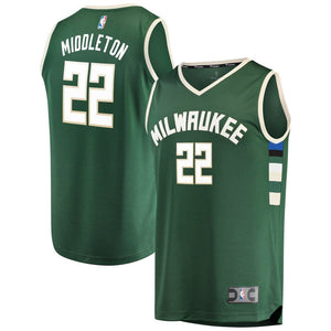 Khris Middleton Milwaukee Bucks Green Swingman Jersey 2018 - 2019