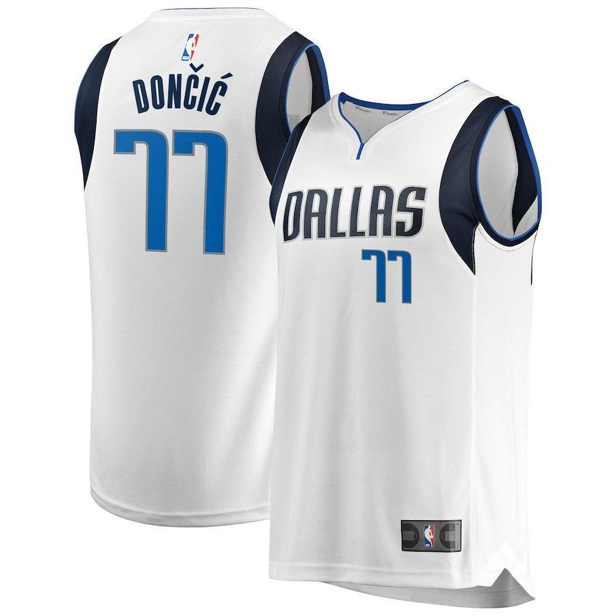 Luka Doncic Dallas Mavericks Branded Youth Fast Break Jersey - Association Edition – White 2018/2019