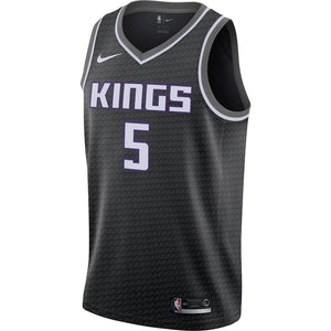 De'Aaron Fox Sacramento Kings Swingman Jersey - Statement Edition – Black