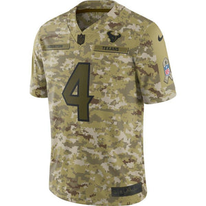 Deshaun Watson Houston Texans Salute to Service Limited Jersey - Camo