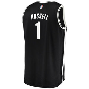 D'Angelo Russell Brooklyn Nets Branded Youth Fast Break Jersey Black - Icon Edition 2018/2019