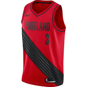 C.J. McCollum Portland Trail Blazers Red Swingman Jersey 2018 - 2019