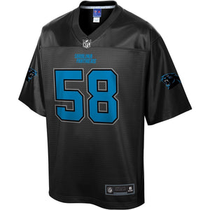 Carolina Panthers Thomas Davis NFL Pro Line Black Jersey 2018 - 2019