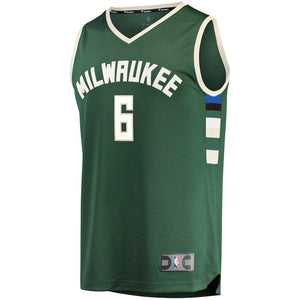 Eric Bledsoe Milwaukee Bucks Branded Fast Break Road Player Jersey Green - Icon Edition