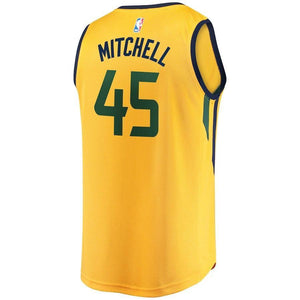 Donovan Mitchell Utah Jazz Branded Youth Fast Break Jersey - Statement Edition – Gold 2018/2019