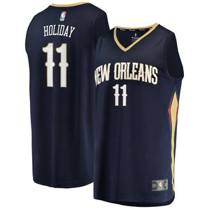 Jrue Holiday New Orleans Pelicans Branded Youth Fast Break Player Jersey - Icon Edition - Navy 2018/2019