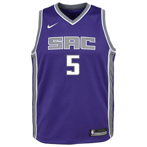 De'Aaron Fox Sacramento Kings Youth Jersey Purple - Icon Edition 2018/2019