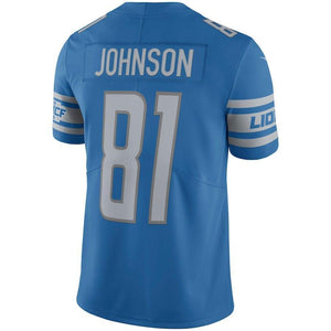 Calvin Johnson Detroit Lions Retired Player Vapor Untouchable Limited Throwback Jersey - Blue