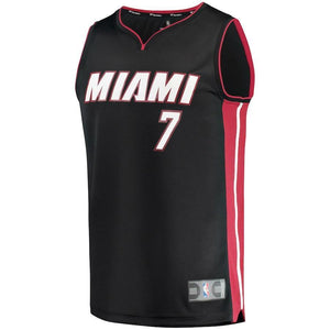 Goran Dragic Miami Heat Branded Fast Break Jersey Black - Icon Edition