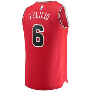 Cristiano Felicio Chicago Bulls Branded Youth Fast Break Player Jersey - Icon Edition - Red 2018/2019