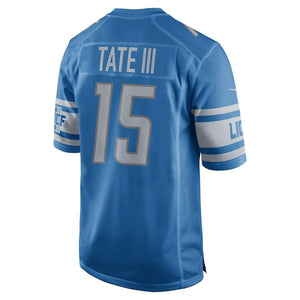 Golden Tate Detroit Lions Game Jersey - Blue