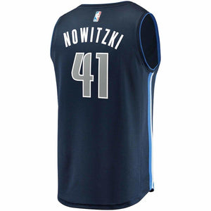 Dirk Nowitzki Dallas Mavericks Branded Youth Fast Break Jersey Navy - Icon Edition 2018/2019