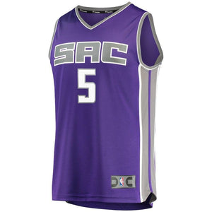 De'Aaron Fox Sacramento Kings Branded Fast Break Jersey Purple - Icon Edition