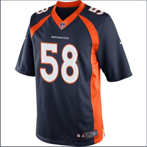 Denver Broncos Von Miller Navy Blue Jersey 2018 - 2019