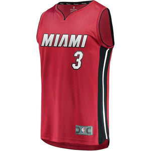 Dwyane Wade Miami Heat Branded Youth Fast Break Jersey - Statement Edition – Maroon 2018/2019