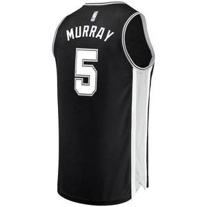 Dejounte Murray San Antonio Spurs Branded Fast Break Road Player Jersey Black - Icon Edition