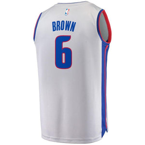 Bruce Brown Detroit Pistons Branded Fast Break Jersey Gray - Statement Edition