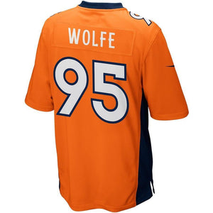 Derek Wolfe Denver Broncos Game Jersey - Orange
