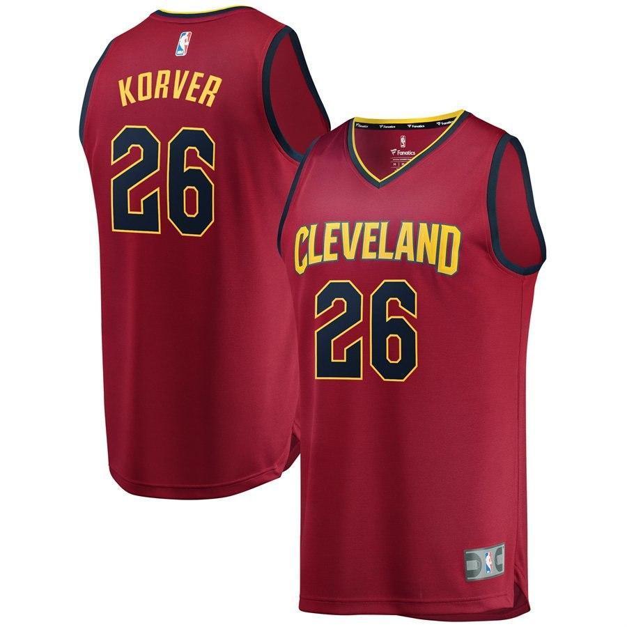 Kyle Korver Cleveland Cavaliers Branded Youth Fast Break Road Jersey Wine - Icon Edition 2018/2019
