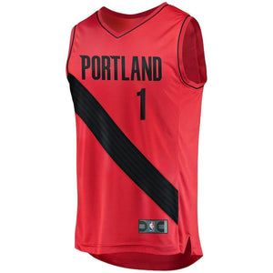 Evan Turner Portland Trail Blazers Branded Fast Break Player Jersey - Statement Edition - Red