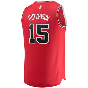 Chandler Hutchison Chicago Bulls Branded 2018 NBA Draft First Round Pick Fast Break Jersey Red – Icon Edition