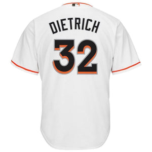 Derek Dietrich Miami Marlins Dodgers Baseball Player Jersey