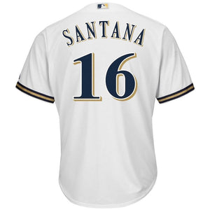 Domingo Santana Milwaukee Brewers Baseball Player Jersey