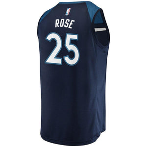 Derrick Rose Minnesota Timberwolves Branded Fast Break Player Jersey - Icon Edition - Navy