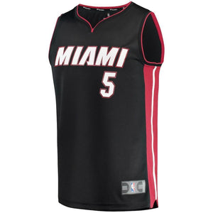 Derrick Jones Miami Heat Branded Fast Break Player Jersey - Icon Edition – Black
