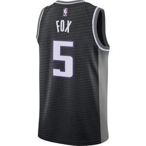 De'Aaron Fox Sacramento Kings Swingman Jersey - Statement Edition – Black