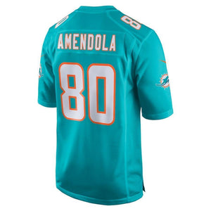 Danny Amendola Miami Dolphins New Game Jersey – Aqua 2018/2019