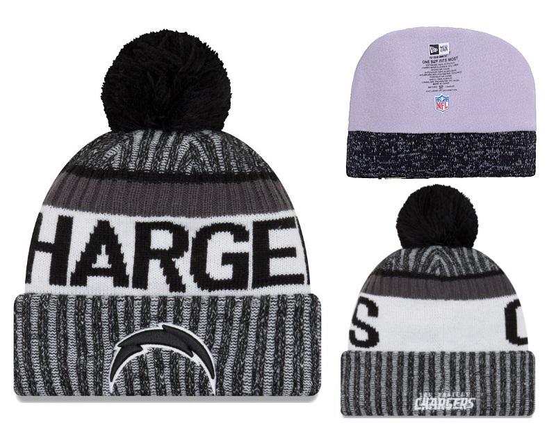 Men's San Diego Chargers New Era 2018 NFL Knit Beanie Hat