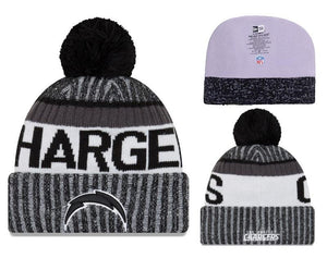 Men's San Diego Chargers New Era 2018 NFL Knit Beanie Hat