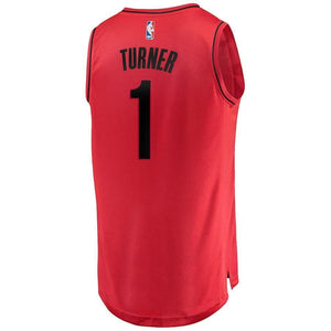 Evan Turner Portland Trail Blazers Branded Fast Break Player Jersey - Statement Edition - Red