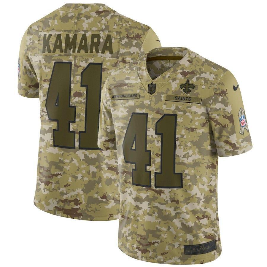 New Orleans Saints Alvin Kamara Camo Jersey 2018 2019 – Salothes