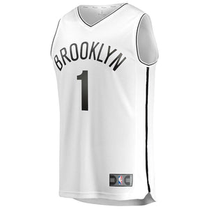 D'Angelo Russell Brooklyn Nets Branded Fast Break Jersey White - Association Edition