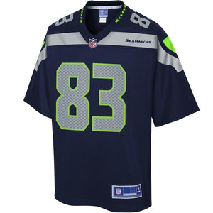 David Moore Seattle Seahawks Pro Line Team Color Player Jersey – College Navy 2018/2019