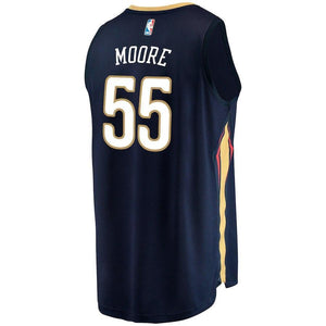 E'Twaun Moore New Orleans Pelicans Branded Fast Break Player Jersey - Icon Edition – Navy