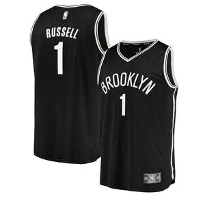 D'Angelo Russell Brooklyn Nets Branded Youth Fast Break Jersey Black - Icon Edition 2018/2019