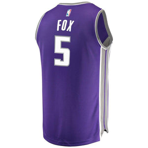 De'Aaron Fox Sacramento Kings Branded Youth Fast Break Jersey Purple - Icon Edition 2018/2019