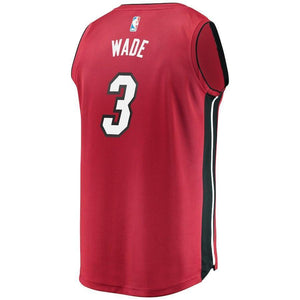 Dwyane Wade Miami Heat Branded Youth Fast Break Jersey - Statement Edition – Maroon 2018/2019