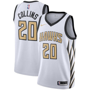 John Collins Atlanta Hawks Youth Jersey – City Edition – White 2018 2019