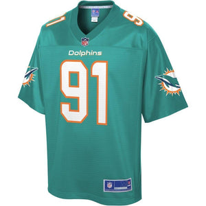 Cameron Wake Miami Dolphins Pro Line Team Player Jersey – Aqua 2018/2019