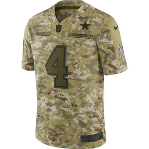Dallas Cowboys Dak Prescott Camo Jersey 2018 - 2019