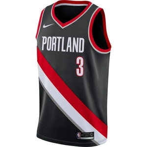 C.J. McCollum Portland Trail Blazers Black Swingman Jersey 2018 - 2019