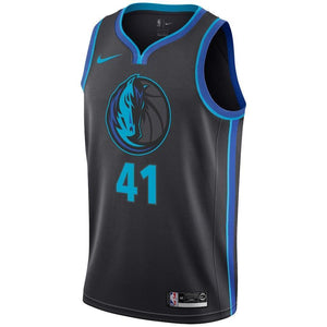 Dirk Nowitzki Dallas Mavericks Anthracite Swingman City Edition Jersey 2018 - 2019